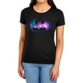 thumbnail image 1 of Batman Galaxy Signal Women's T Shirt (Small) Black, 1 of 6