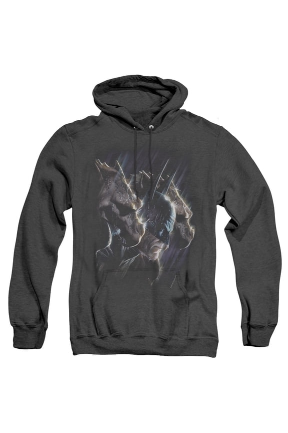 Batman Gargoyles Adult Heather Hoodie Sweatshirt Black