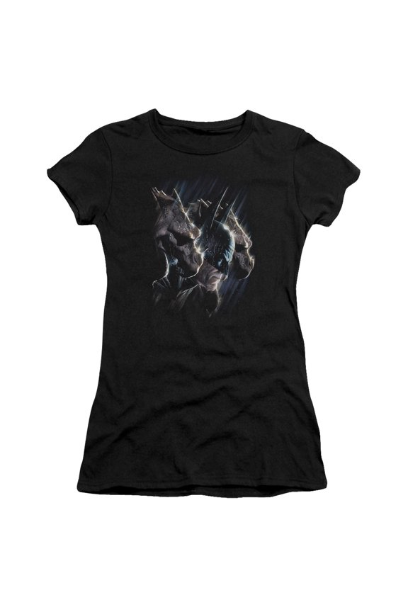 Batman Gargoyles S/S Junior Women's T-Shirt Sheer Black