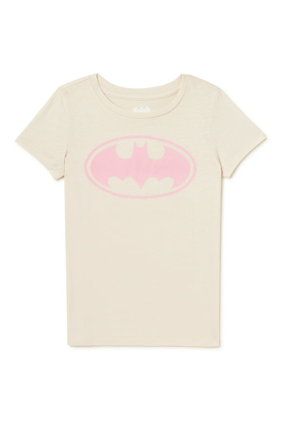 Batman Girls’ Short Sleeve T-Shirt, Sizes 4-18