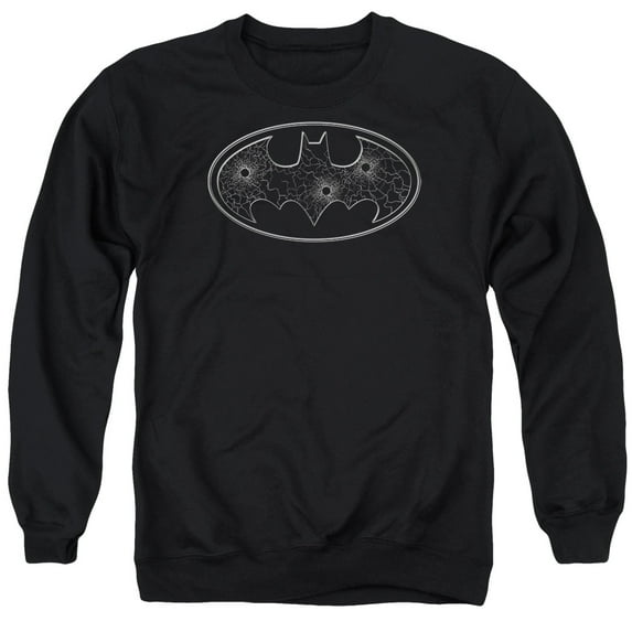 Batman - Glass Hole Logo - Crewneck Sweatshirt - Large