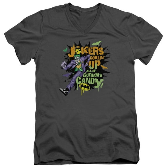 Batman - Goblin Candy - Slim Fit V Neck Shirt - XX-Large