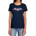 thumbnail image 1 of Batman Gold Camo Women's T Shirt, Navy, Medium, 1 of 6