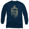 thumbnail image 1 of Batman Gold Silhouette Long Sleeve Adult 18/1 T-Shirt-Navy, 1 of 1
