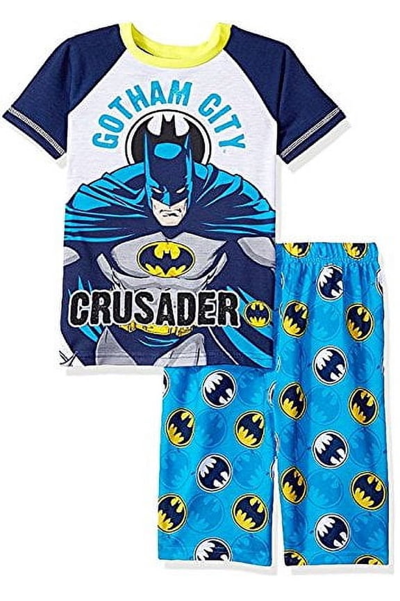 Gotham City Crusader Hero Pajama Shorts Set, Size 10/12
