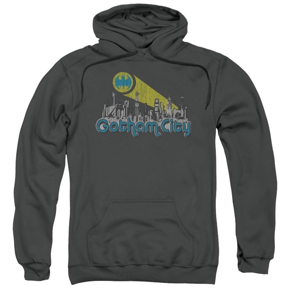 Batman - Gotham City Distressed - Pull-Over Hoodie - Large