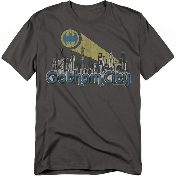 Batman T-Shirt Gotham City Distressed Unisex Graphic Tee For Men & Women