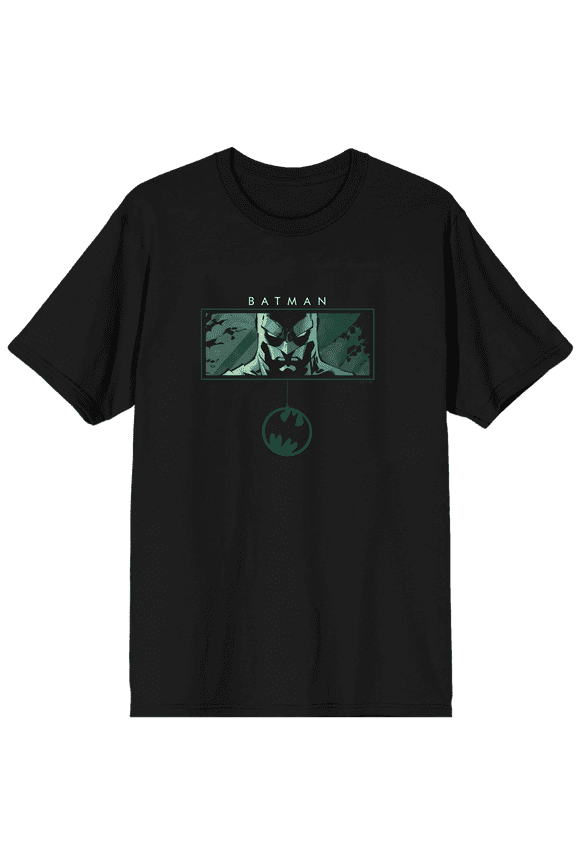 Batman Gotham City Poster Art Adult Black Crew Neck Short Sleeve T-shirt-XXL