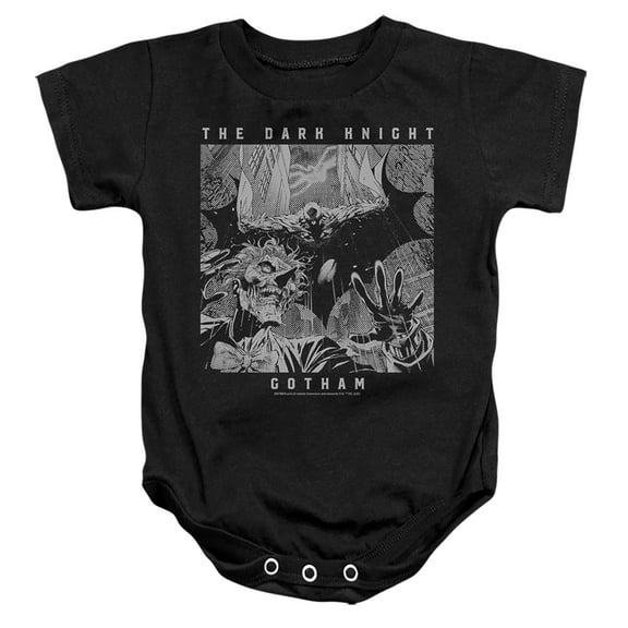 Batman Gotham Knight Unisex Infant Snap Suit for Baby (24 Months) Black