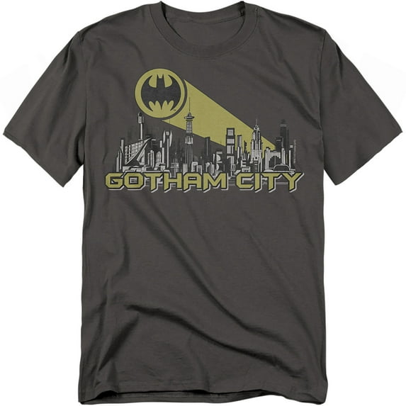 Batman T-Shirt Gotham Skyline Unisex Graphic Tee For Men & Women