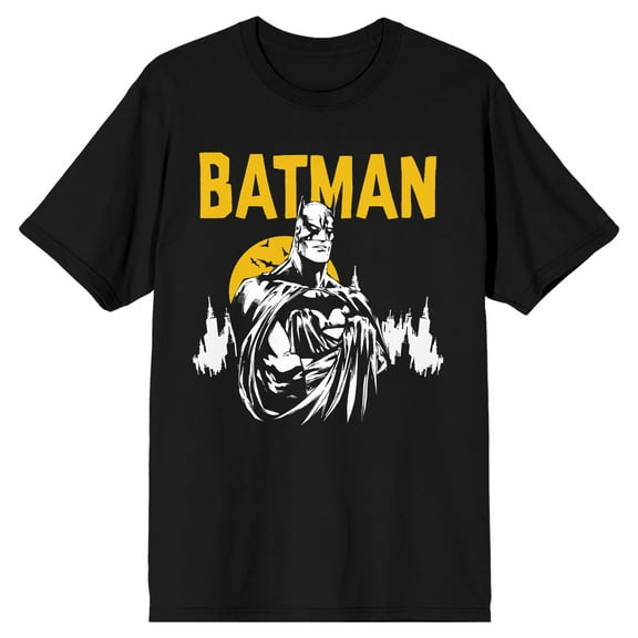 Batman Gotham's Protector Men's Black T-shirt-6XL