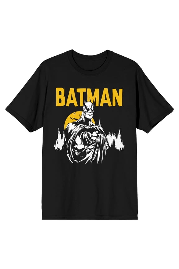 Batman Gotham's Protector Men's Black T-shirt-Small
