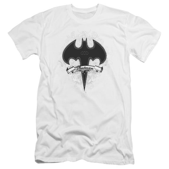 Batman Gothic Gotham Premium Canvas T-Shirt Adult Slim Fit 30/1 White