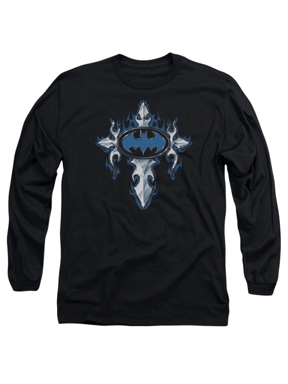 Batman - Gothic Steel Logo - Long Sleeve Shirt - Small