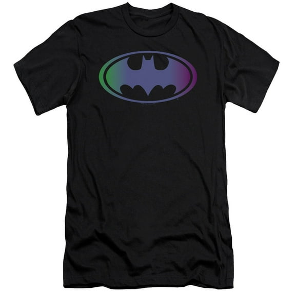 Batman - Gradient Bat Logo - Premium Slim Fit Short Sleeve Shirt - Large