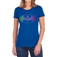 thumbnail image 1 of Batman Gradient Bat Logo Women's T Shirt, Royal, 2X-Large, 1 of 6