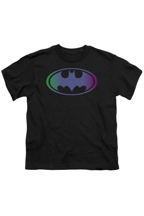 Batman - Gradient Bat Logo - Youth Short Sleeve Shirt - Large