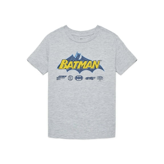 Batman Boys Graphic Tee with Short Sleeves, Sizes 4-18