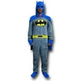 thumbnail image 1 of Batman Grey Union Suit Pajamas w/Cape and Cowl-Medium, 1 of 7