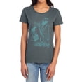 thumbnail image 1 of Batman Gritted Teeth Women's T Shirt, Charcoal, Small, 1 of 6
