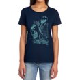 thumbnail image 1 of Batman Gritted Teeth Women's T Shirt, Navy, Medium, 1 of 6