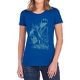 thumbnail image 1 of Batman Gritted Teeth Women's T Shirt, Royal, Medium, 1 of 6
