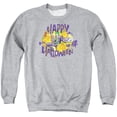 thumbnail image 1 of Batman Ha Ha Halloween Adult Crewneck Sweatshirt Athletic Heather, 1 of 1