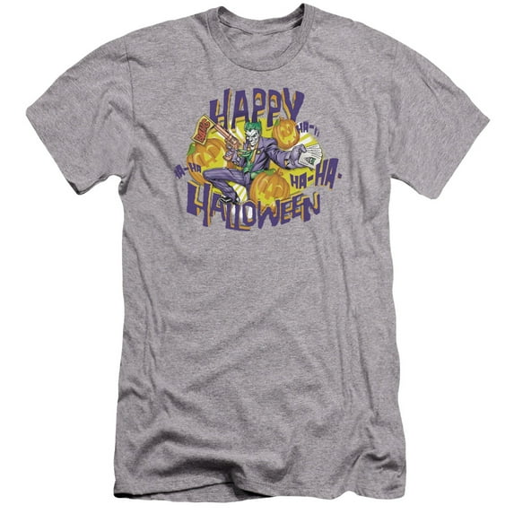 Batman - Ha Ha Halloween - Premium Slim Fit Short Sleeve Shirt - Small