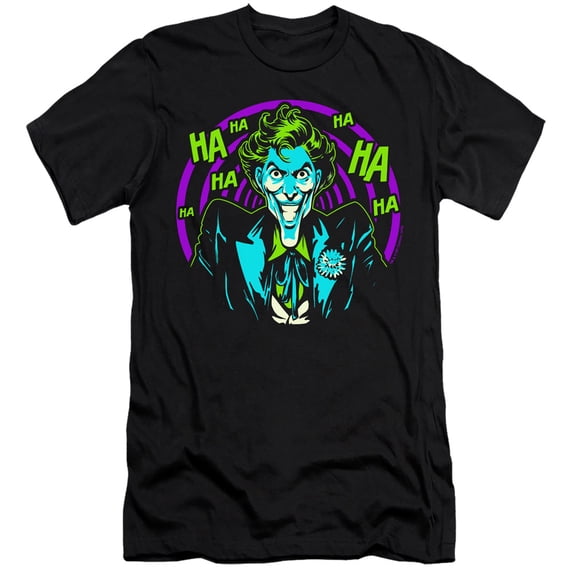 Batman - Hahaha - Premium Slim Fit Short Sleeve Shirt - Small