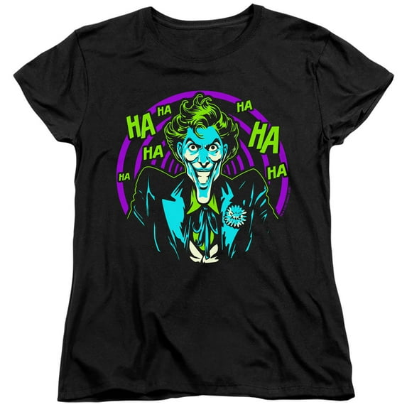 Batman Hahaha S/S Women'S Tee Black