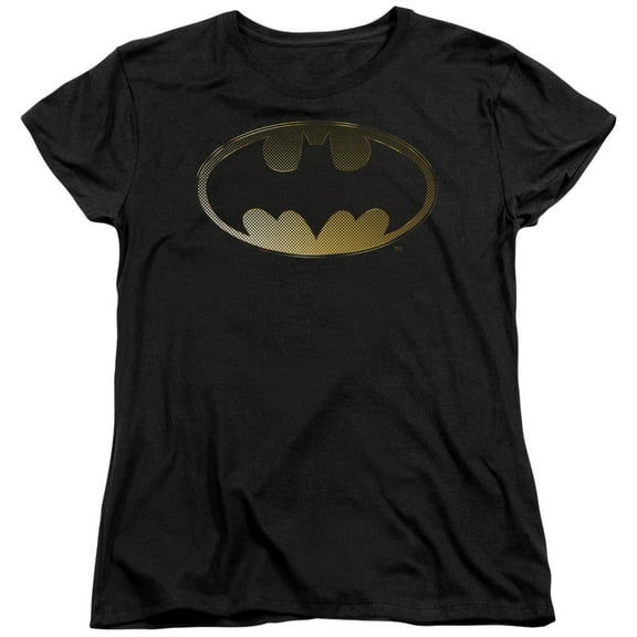 Batman - Halftone Bat - Women's Short Sleeve Shirt - Large