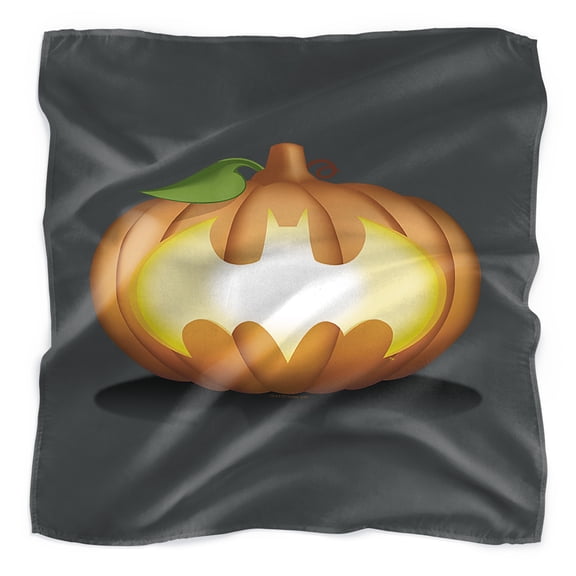 Batman Halloween Pumpkin Logo Bandana (21 in x 21 in)