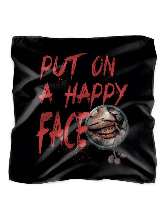 Happy Face Bandana (21 in x 21 in)