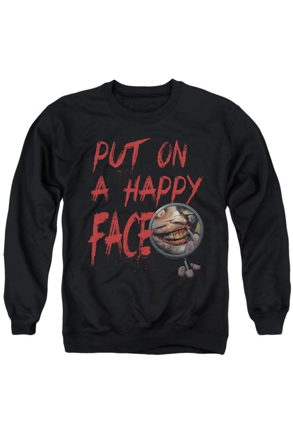 - Happy Face - Crewneck Sweatshirt - Large