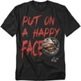 thumbnail image 1 of Batman T-Shirt Happy Face Unisex Graphic Tee For Men & Women, 1 of 7