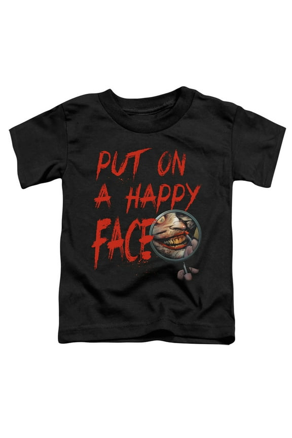 - Happy Face - Toddler Short Sleeve Shirt - 3T