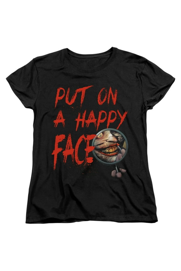 - Happy Face - Women's Short Sleeve Shirt - Large