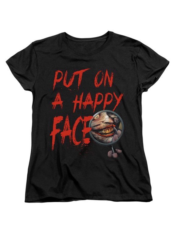 - Happy Face - Women's Short Sleeve Shirt - XX-Large
