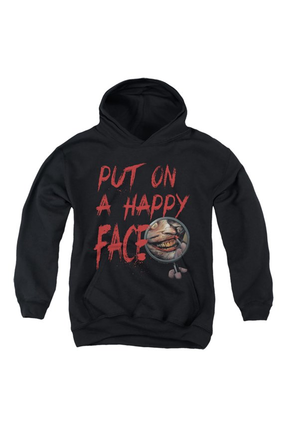 - Happy Face - Youth Hooded Sweatshirt - Large