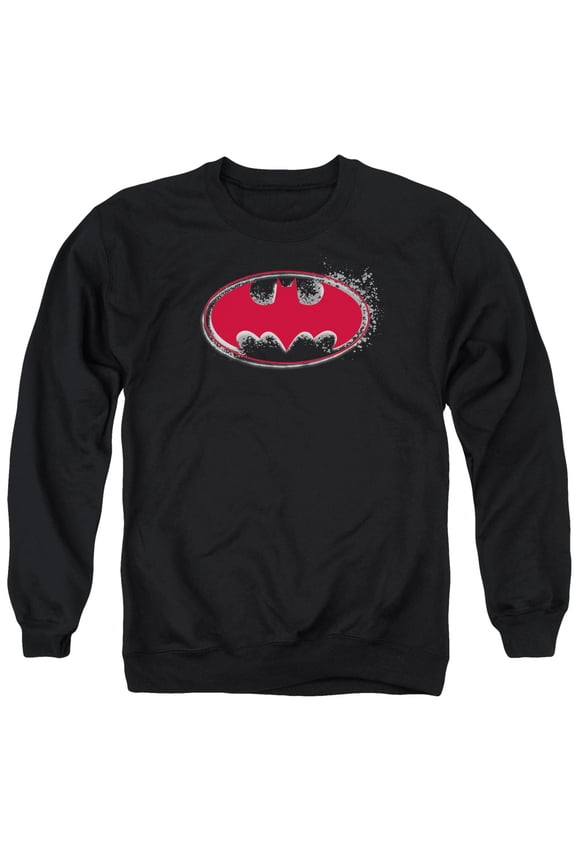 Batman - Hardcore Noir Bat Logo - Crewneck Sweatshirt - Large