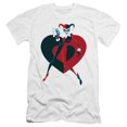 thumbnail image 1 of Batman Harely  Heart S/S Adult 30/1 T-Shirt White, 1 of 1