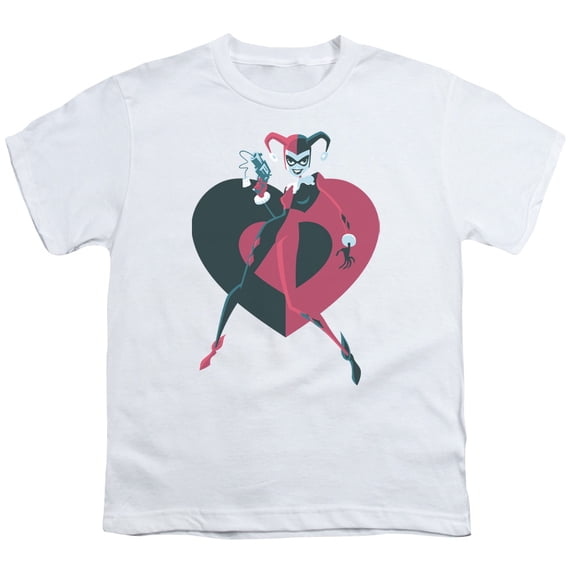Batman - Harely Heart - Youth Short Sleeve Shirt - Large