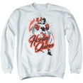 thumbnail image 1 of Batman Harley Airbrush Adult Crewneck Sweatshirt White, 1 of 1