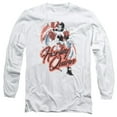 thumbnail image 1 of Batman Harley Airbrush Long Sleeve Adult 18/1 T-Shirt-White, 1 of 1