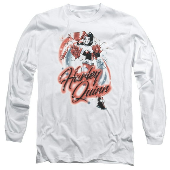 Batman - Harley Airbrush - Long Sleeve Shirt - Medium