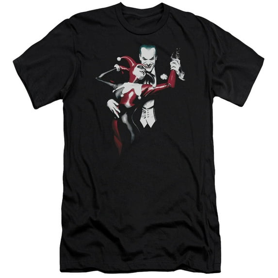 Batman - Harley And Joker - Premium Slim Fit Short Sleeve Shirt - Small
