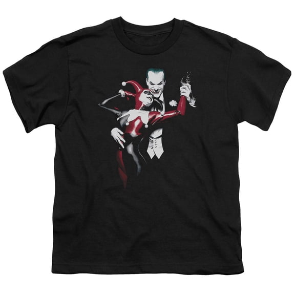 Batman - Harley And Joker - Youth Short Sleeve Shirt - Medium