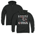 thumbnail image 1 of Batman Harley Bold (Back Print) Adult Zipper Hoodie Sweatshirt Black, 1 of 3