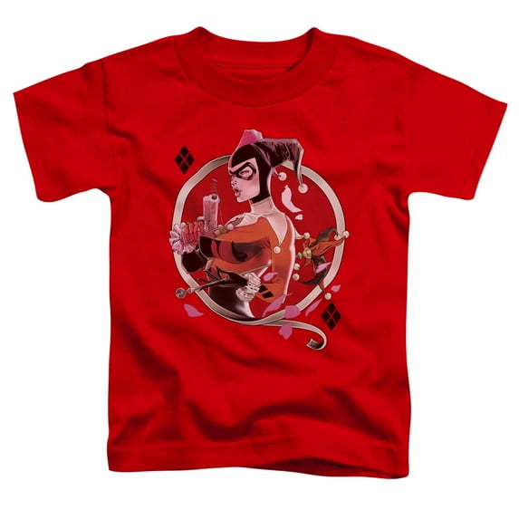 Batman Boys' Harley Q Childrens T-shirt Red