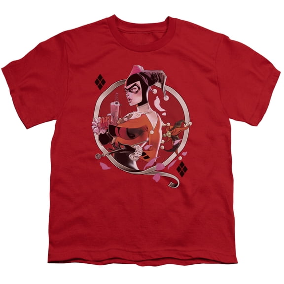 Batman - Harley Q - Youth Short Sleeve Shirt - Small